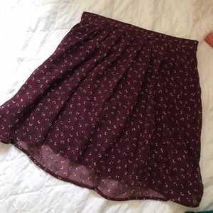 Floral mini skirt